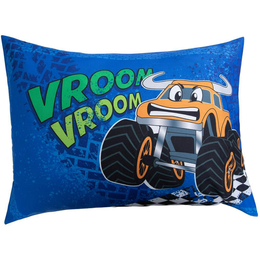 Todays Kids Monster Truck Bedding Toddler Bed Sheets 2-Piece Toddler Bed Sets for Boys Crib Size, 28x52 Fitted Sheet & 20x30 Pillowcase, Soft Breathable & Fade-Resistant Microfiber, Machine Washable