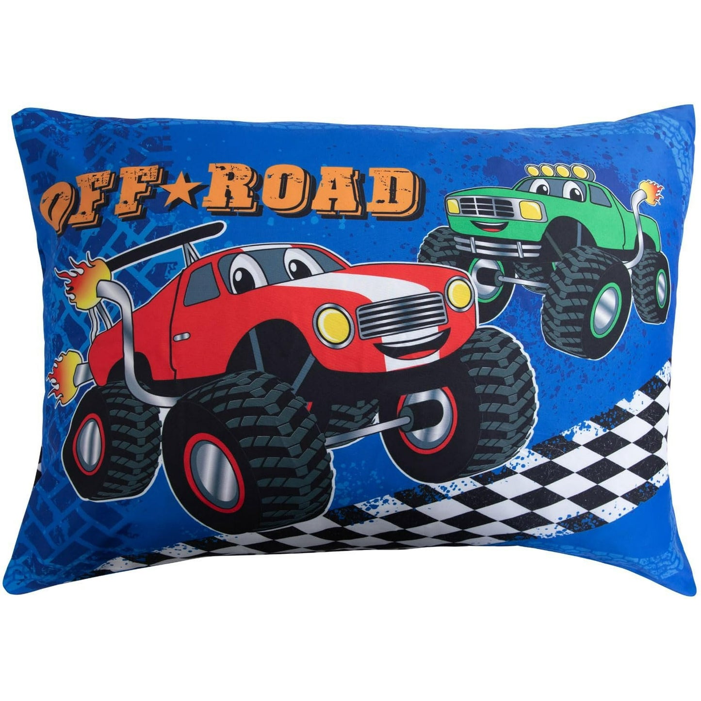 Todays Kids Monster Truck Bedding Toddler Bed Sheets 2-Piece Toddler Bed Sets for Boys Crib Size, 28x52 Fitted Sheet & 20x30 Pillowcase, Soft Breathable & Fade-Resistant Microfiber, Machine Washable