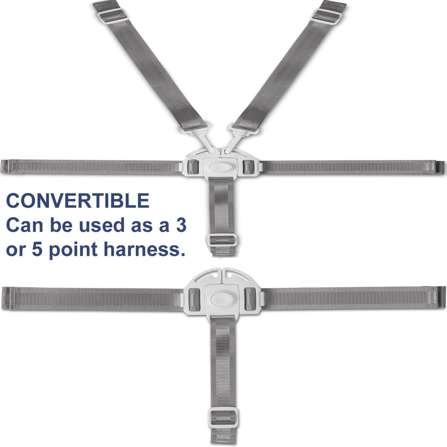 Todays Kids High Chair Straps, Compatible with Graco Highchairs, Replacement Harness Straps for most 5 Point High Chairs, Replacement High Chair Belt