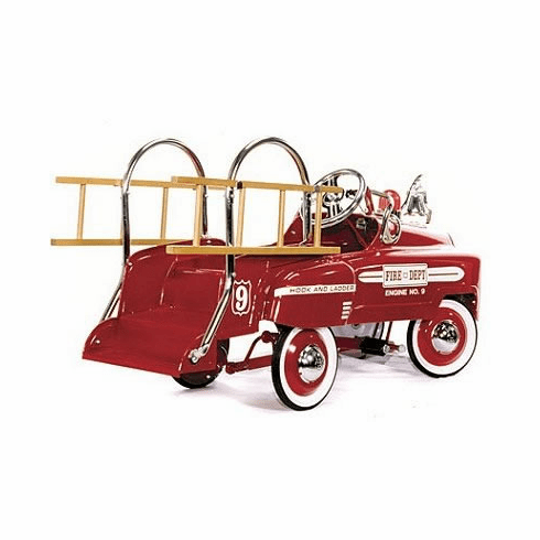 Deluxe Classic Kids Pedal Fire Truck
