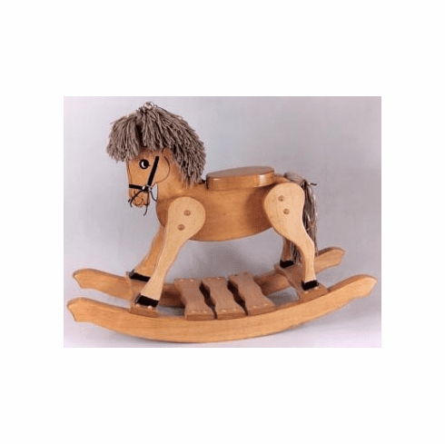 Childrens Hand Crafted Colonial Hardwood Rocking Horse