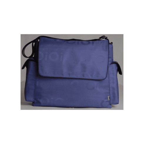 Blue Jacquard Messenger Baby Diaper Bag