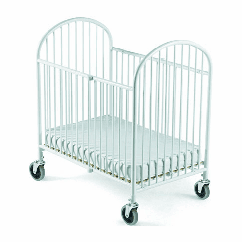 Pinnacle Compact-Size Steel Folding Crib w/ 4" Mattress by Foundations