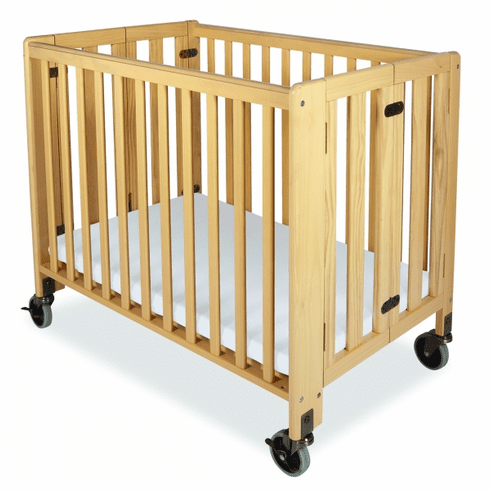 HideAway Folding Compact-Sized Crib w/ Mattress