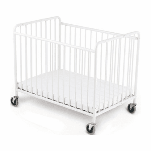 StowAway Compact-Size Steel Folding Crib by Foundations