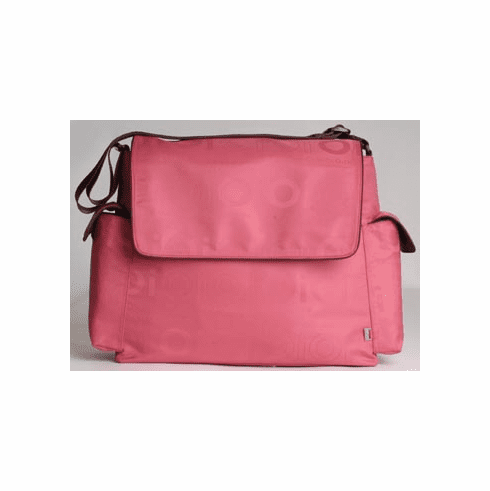 Coral Jacquard Messenger Baby Diaper Bag