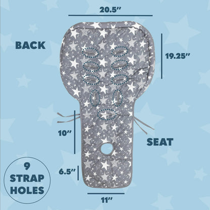 Todays Kids High Chair Pad - High Chair Cushion, High Chair Covers for Baby, Padded High Chair Insert w/Elastic Back