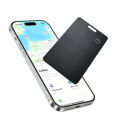 Wallet Tracker Card for Apple Find My, MFi Certified Smart Bluetooth Tracker with Global Precision Tracking, Rechargeable Anti-Stalking Smart Finder for Wallet, Passport, Luggage