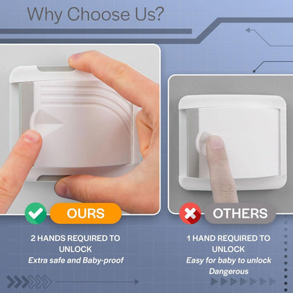 Todays Kids Sliding Glass Door Lock 2 Pack - Child Proof Lock for Sliding Door, Easy to Install Sliding Window Lock - Strong Adhesive Sliding Door Security Lock, Window Locks & Sliding Door Lock