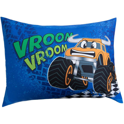 Todays Kids Monster Truck Bedding Toddler Bed Sheets 2-Piece Toddler Bed Sets for Boys Crib Size, 28x52 Fitted Sheet & 20x30 Pillowcase, Soft Breathable & Fade-Resistant Microfiber, Machine Washable