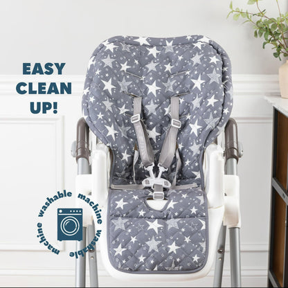Todays Kids High Chair Pad - High Chair Cushion, High Chair Covers for Baby, Padded High Chair Insert w/Elastic Back